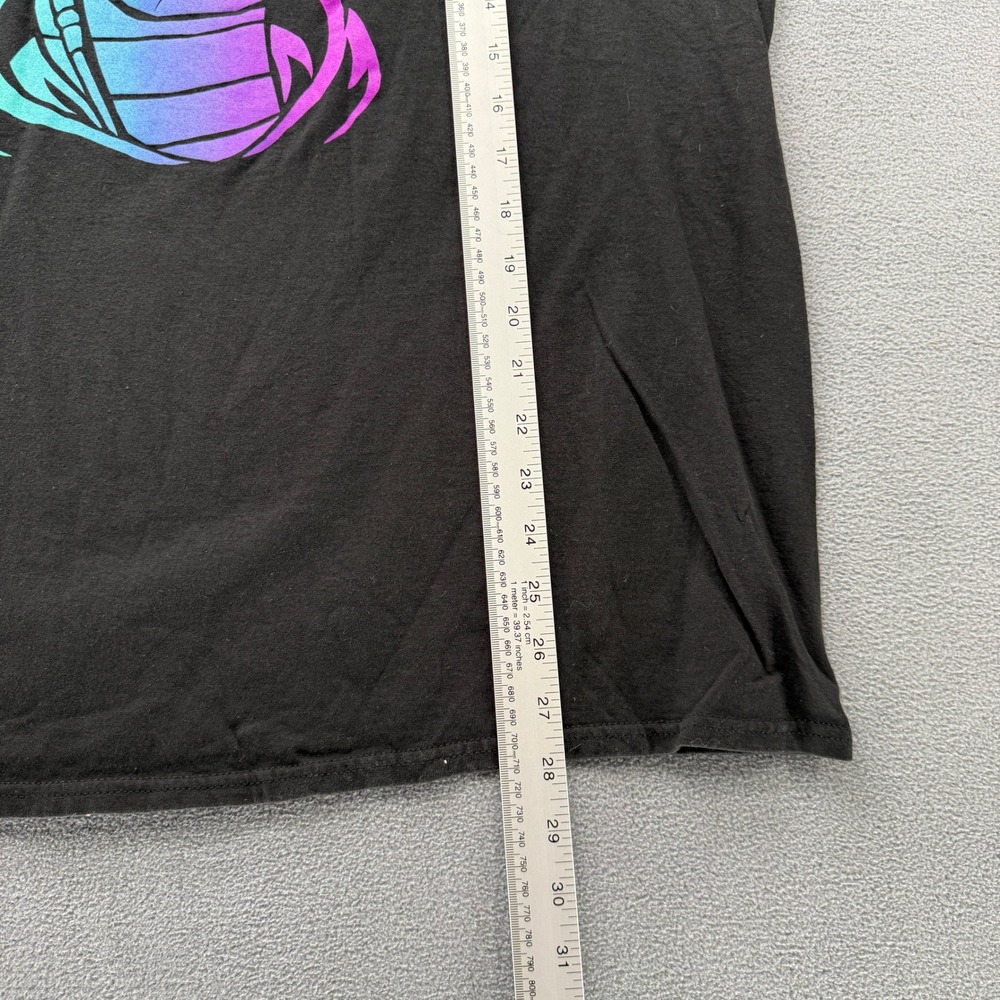 Fortnite T-Shirt DJ Yonder Llama Graphic Mens Large Black Neon Gradient 2019 LG - Picture 6 of 7